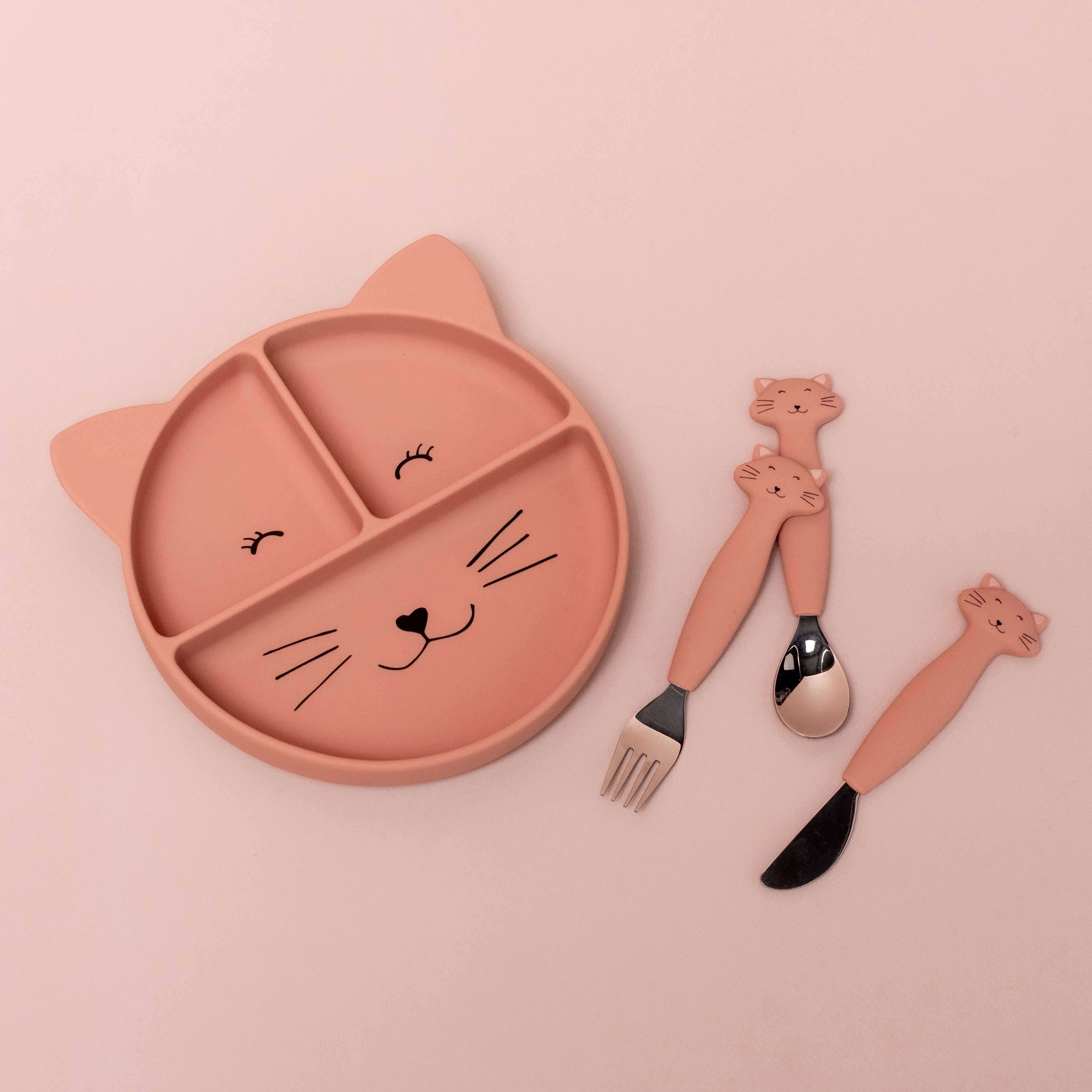 Silicone cutlery set 3-pack - Mrs. Cat